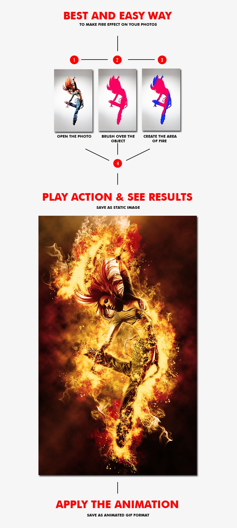 animated fire photoshop action free download