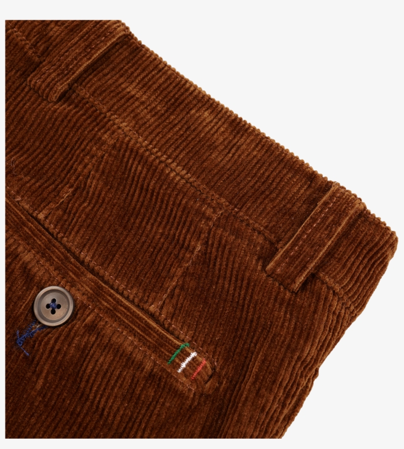 San Siro Light Brown Cotton Stretch Corduroy Palma, transparent png #6660753