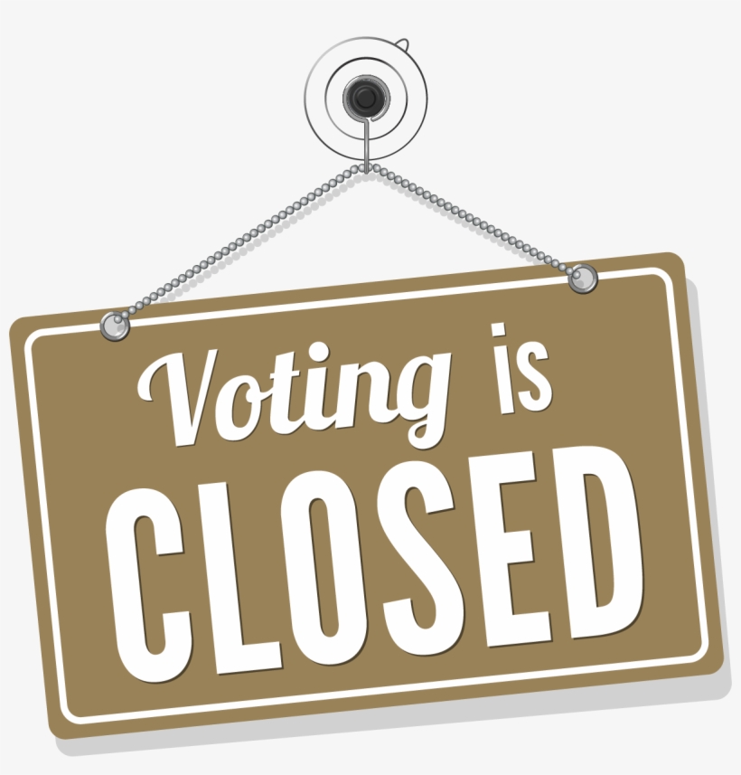 Voting Is Closed, transparent png #6671164
