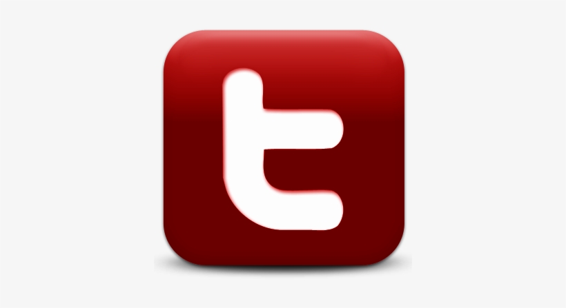Red Twitter Logo Png - Twitter Logo Png Red, transparent png #671206