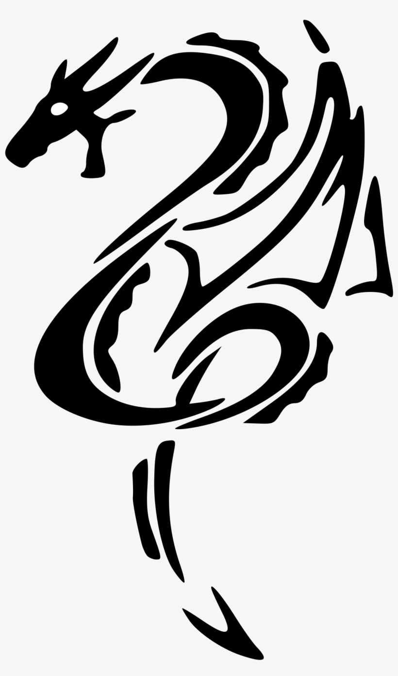 This Free Icons Png Design Of Black Dragon Left Tattoo - Free ...