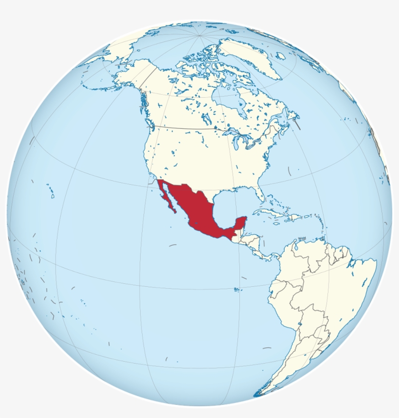 Mexico On The Globe, transparent png #6760191