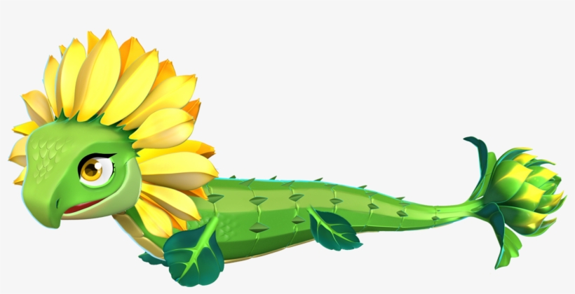 Sunflower Dragon, transparent png #6972274