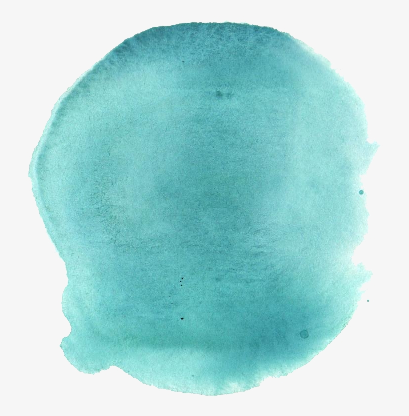 Free Download - Turquoise Watercolor Png, transparent png #72467