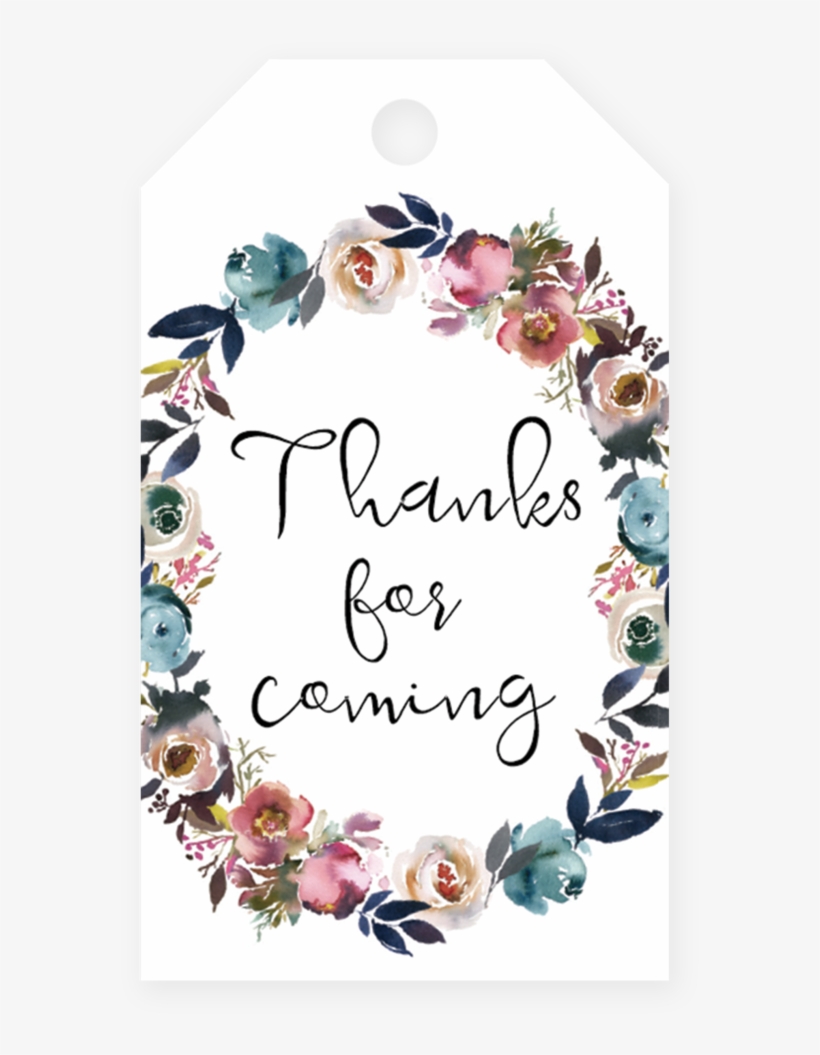 Floral Wreath Favor Tag Template By Littlesizzle Free Boho Baby 