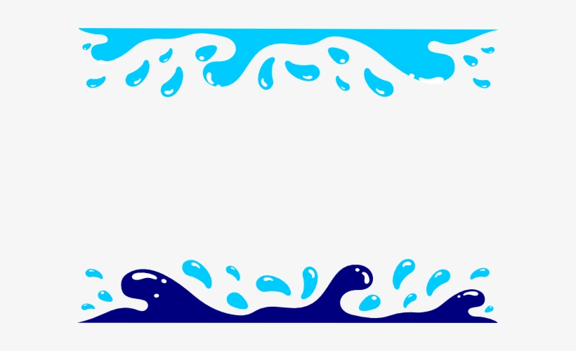 Water Wave Border Clipart - Swimming Border Clip Art - Free Transparent ...