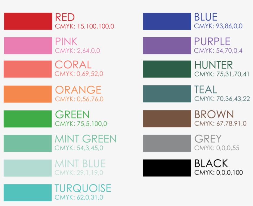 Color Swatches With Mints Free Transparent Png Download Pngkey
