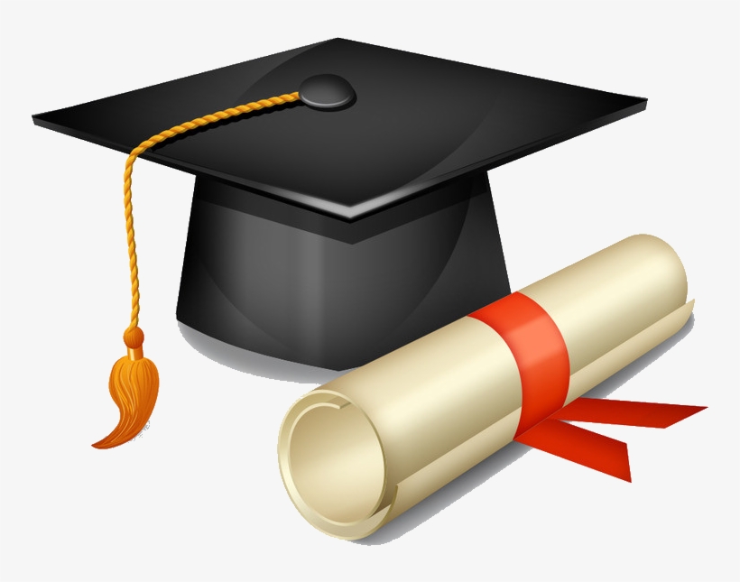 Premium . A young beautiful asian woman university graduate in graduation  gown and mortarboard holds a degree