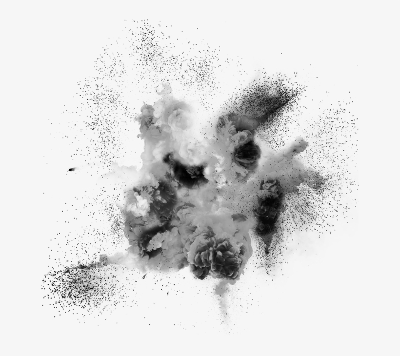 Drawing Explosion Smoke - Explosion, transparent png #712644