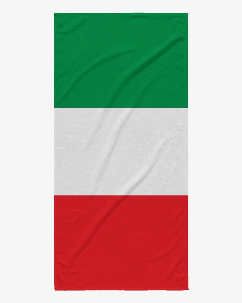 Italian Flag Beach Towel, transparent png #715432