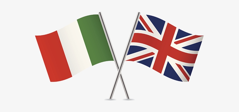 Italian And British Flags - Italian Immigration To Switzerland, transparent png #715585