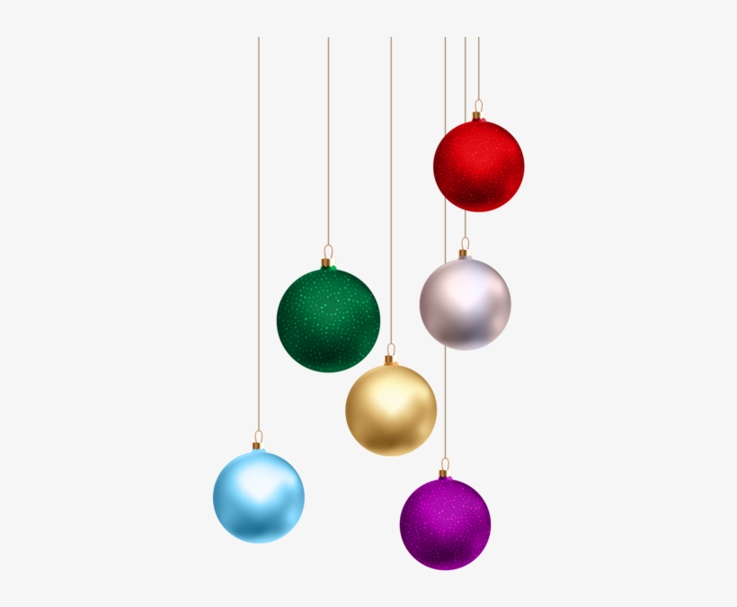 Christmas Balls Png Transparent Clip Art - Png Hanging Balls For Christmas, transparent png #716963