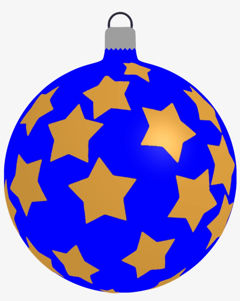 How To Draw A Christmas Ball, Bauble - Blue Transparent Christmas Decoration, transparent png #728539