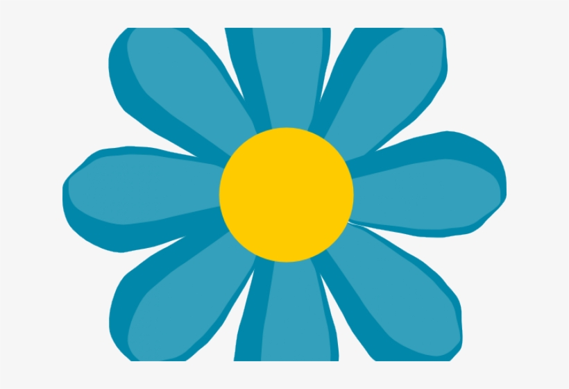 Petal Clipart Cute Blue Flower - Flower Clip Art - Free Transparent PNG ...