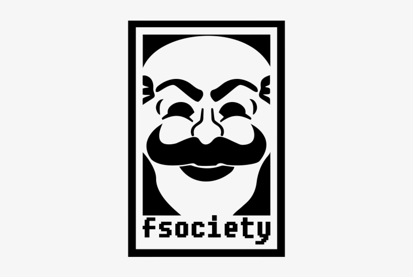 Pegatina Fsociety Mr Robot Free Transparent Png Download Pngkey