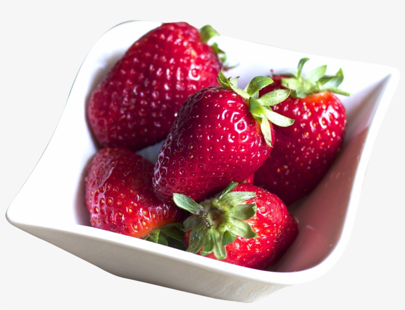 Bowl Filled With Fresh Strawberries Png Image - Strawberry In Bowl Transparent, transparent png #749431