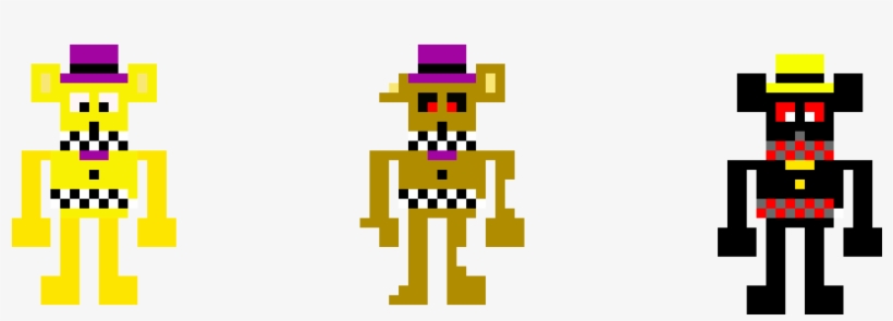 Editing Nightmare Fredbear - Free online pixel art drawing tool