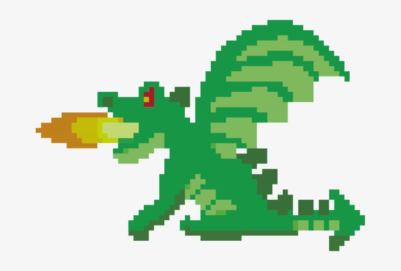 Image Of 8 Bit Dragon - Free Transparent PNG Download - PNGkey