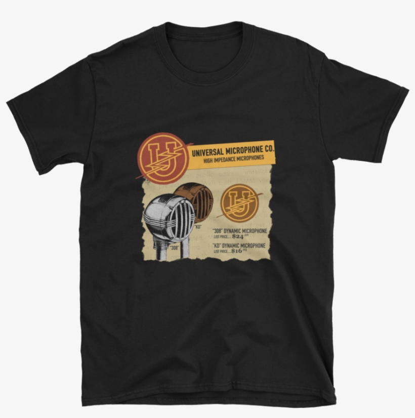 Universal Bullet Microphone T-shirt, transparent png #7512809