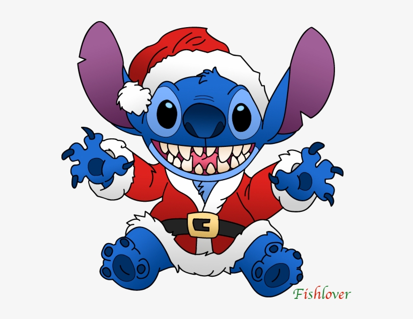 Santa Stitch By Fishlover - Lilo And Stitch Christmas - Free ...