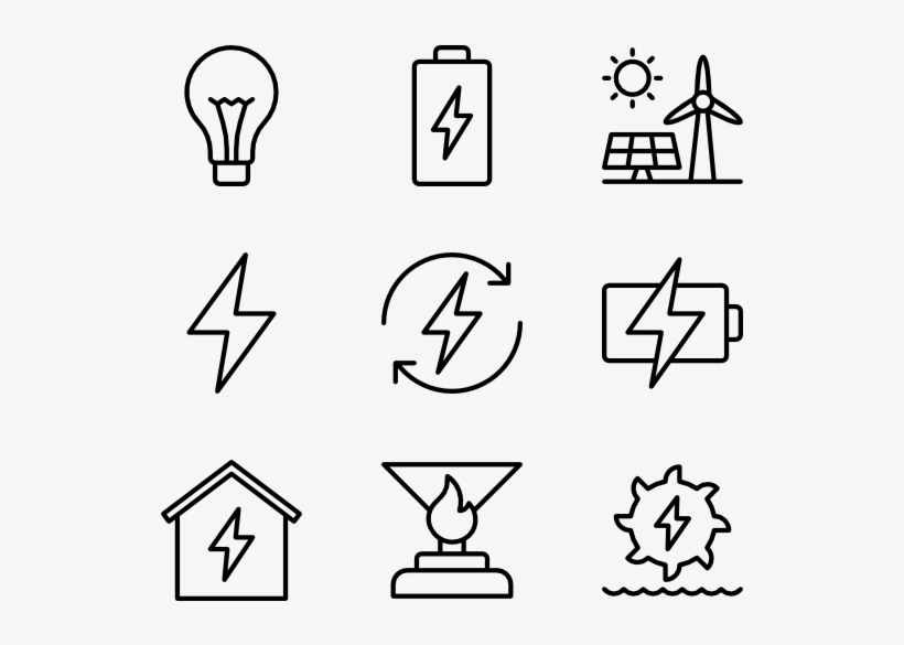Energy Renewable Energy Icons Free Transparent Png Download Pngkey