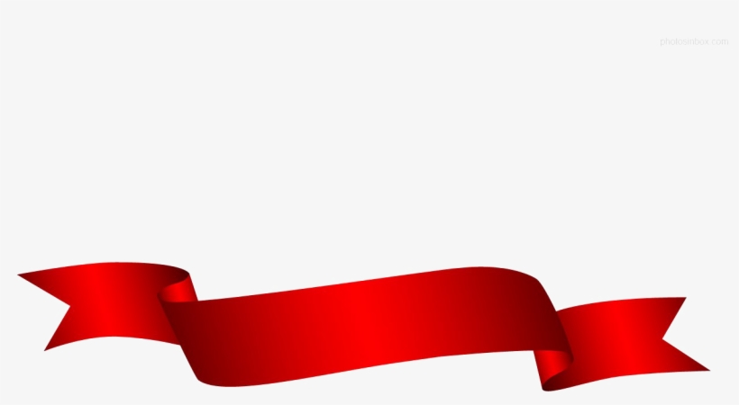 red ribbon transparent background