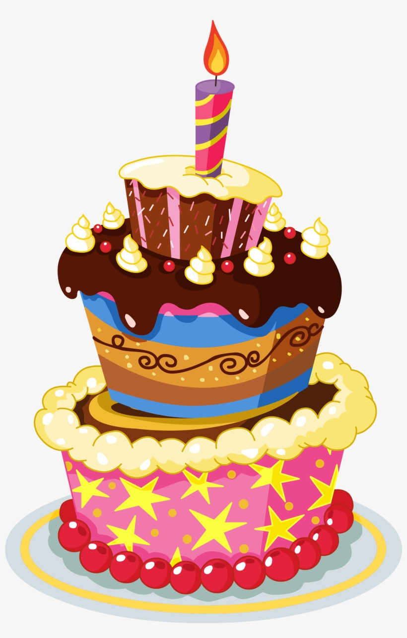 Colorful Birthday Cakes Zwd9 Colorful Birthday Cake - Cake Png With Transparent  Background - Free Transparent PNG Download - PNGkey