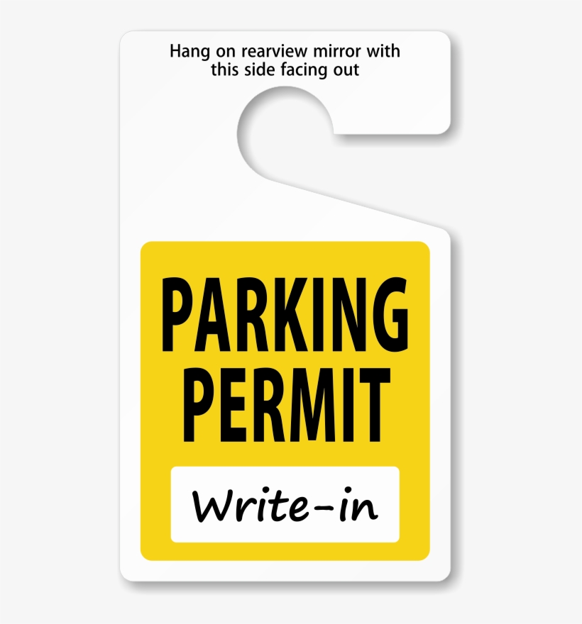 Parking Placard Template