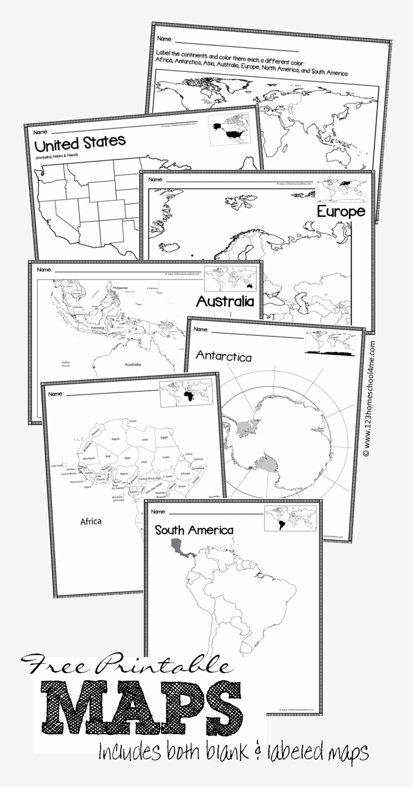 Free Printable Maps Of World Continents Australia