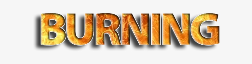 Burning Word Inset With Fire - Calligraphy, transparent png #7902610