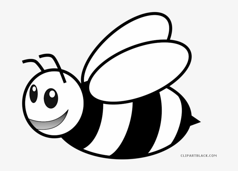 Jpg Library Free Black And White Clip Art Bee Clip Art Black And White Bee Free Transparent Png Download Pngkey