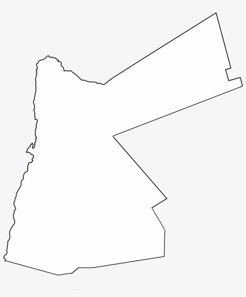 Blank Map Of Jordan - Monochrome - Free Transparent PNG Download - PNGkey