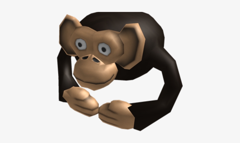 Chimpanzee Clipart Transparent Monkey Roblox Free - roblox monkey head