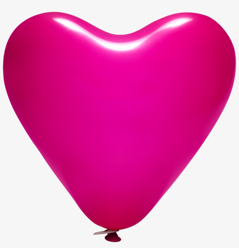 12" Printed Latex Heart Balloons - Balloon, transparent png #7963820