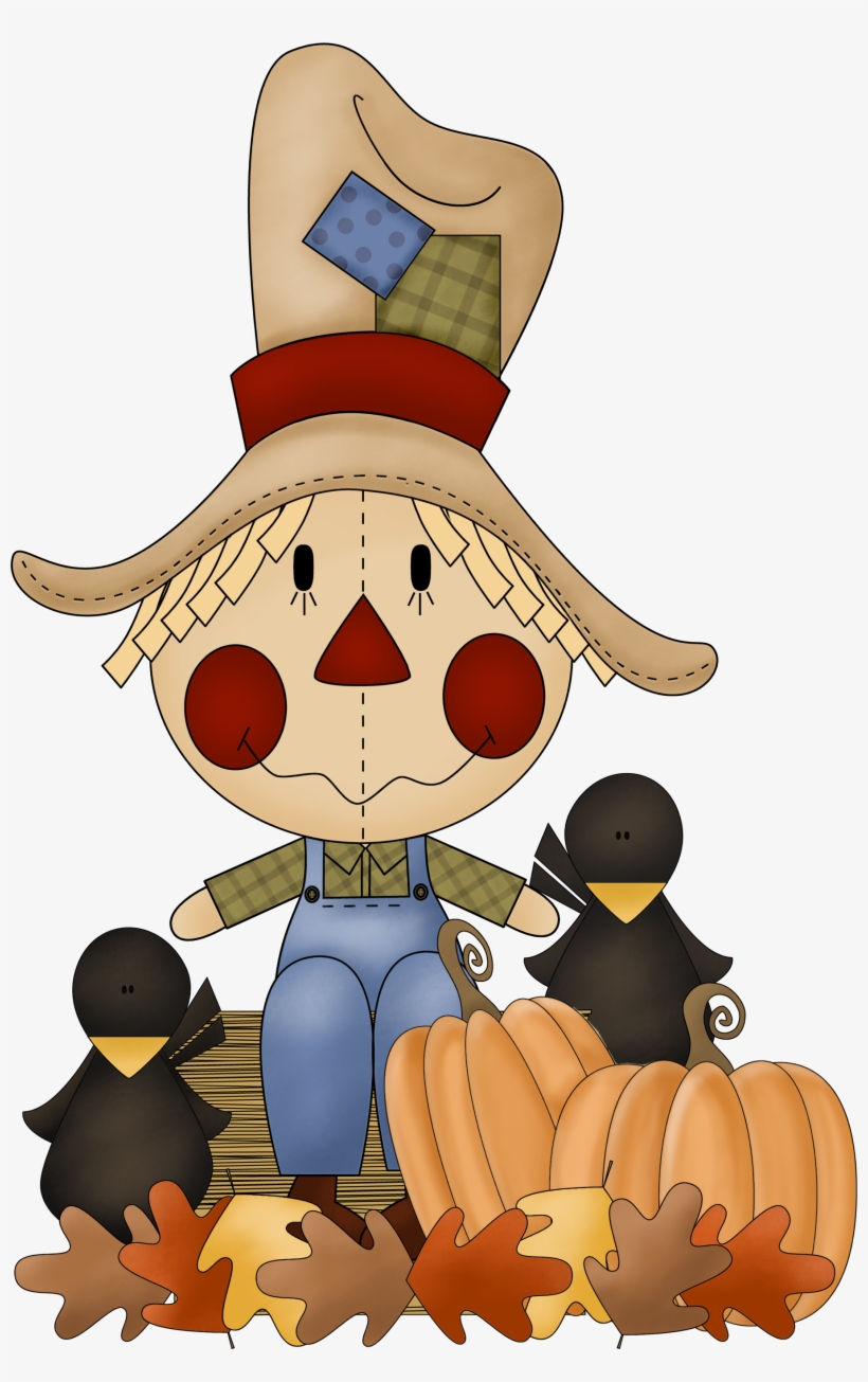 Pumpkin Head Scarecrow Clip Art
