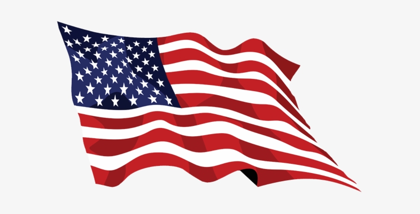 Memorial Day Png Image Background - Waving American Flag, transparent png #82884