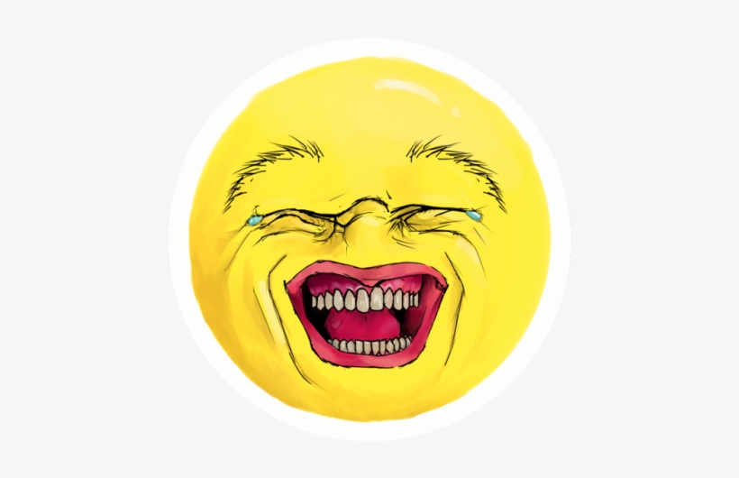 Realistic Laughing Emoji