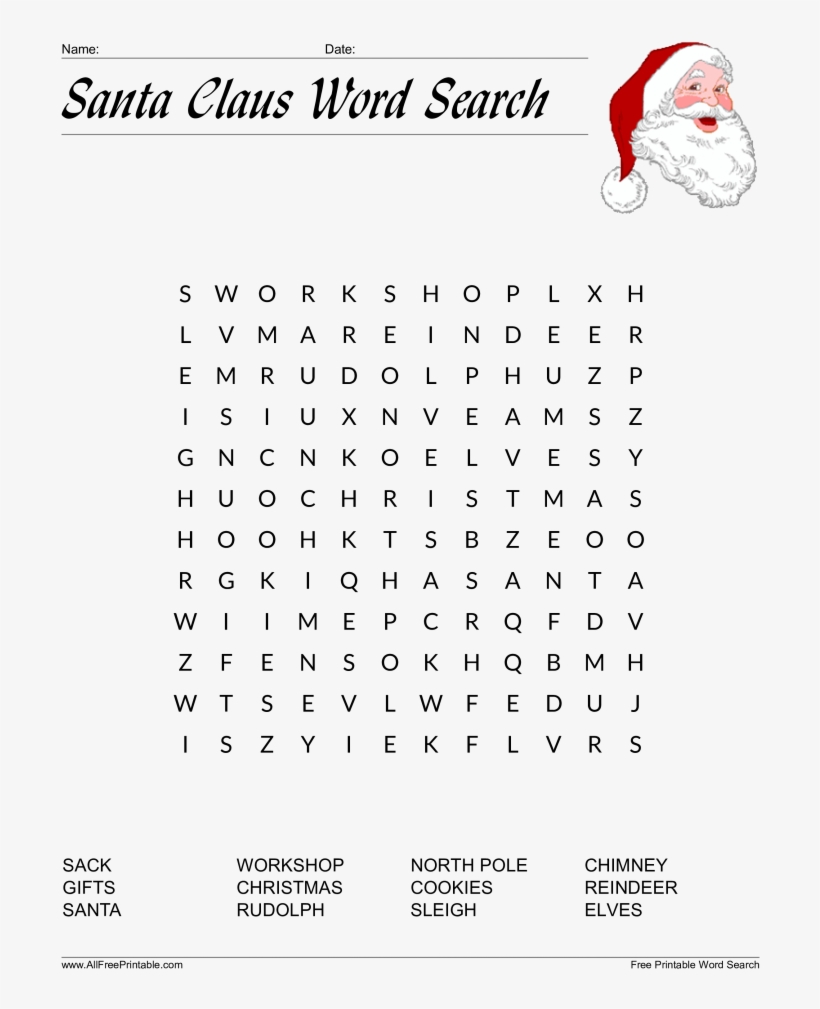 Blank Word Search Template Free