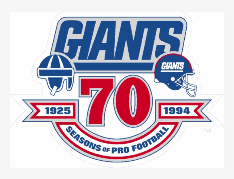 New York Giants Iron On Stickers And Peel-off Decals - Logos And Uniforms Of The New York Giants, transparent png #8035585