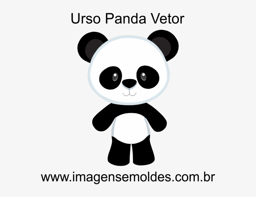 Clique Aqui Para A Aula Completa Como Alterar E Imprimir - Molde De Urso Panda Em Eva, transparent png #8078870