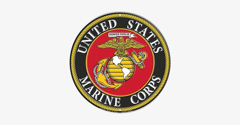 Usmc Military Logo Aluminum Sign - Marines Service - Free Transparent ...