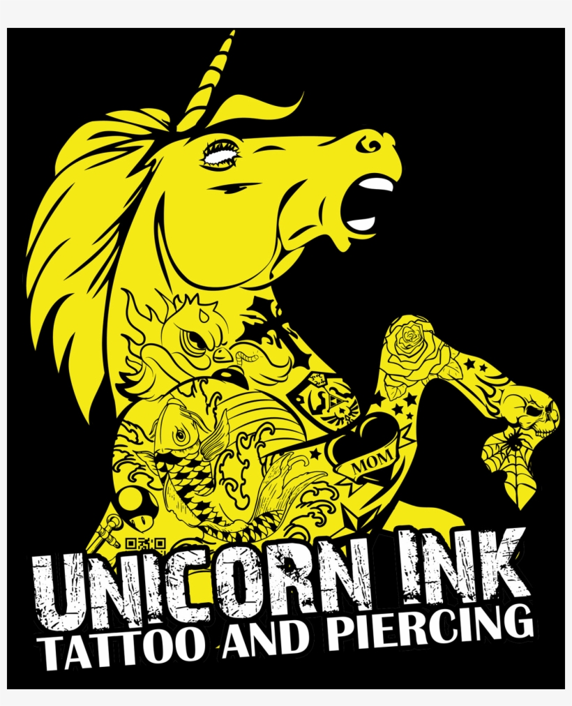 Unicorn Ink Tattoo And Piercing - Runmageddon, transparent png #8121592
