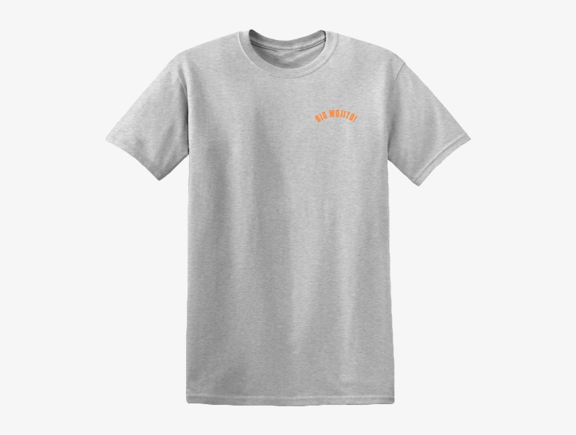 Big Mojito T-shirt [gray] - Gildan Blank Grey T Shirt, transparent png #8138475