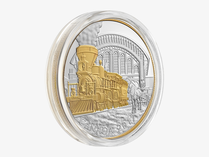 Pure Silver Gold Plated 3 Coin Subscription - Canadian Train Coins, transparent png #8154209