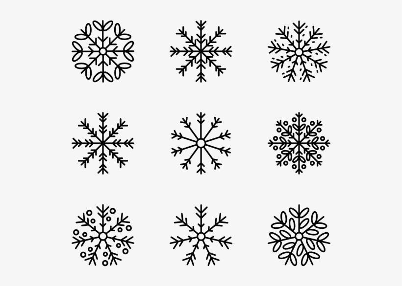 Download Snowflakes - Simple Snowflake Vector - Free Transparent ...