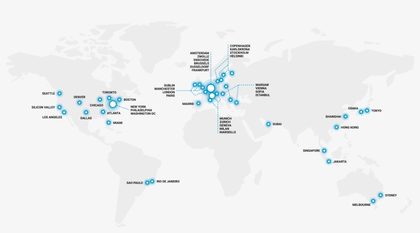 Private Cloud - World Map - Free Transparent Png Download - Pngkey