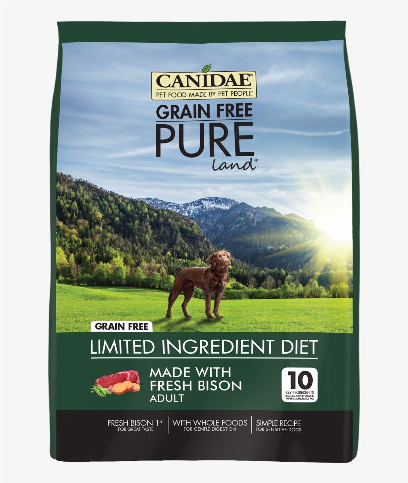 Canidae Grain Free Pure Land With Bison Dry Dog Food - Canidae Dog Food, transparent png #8172287