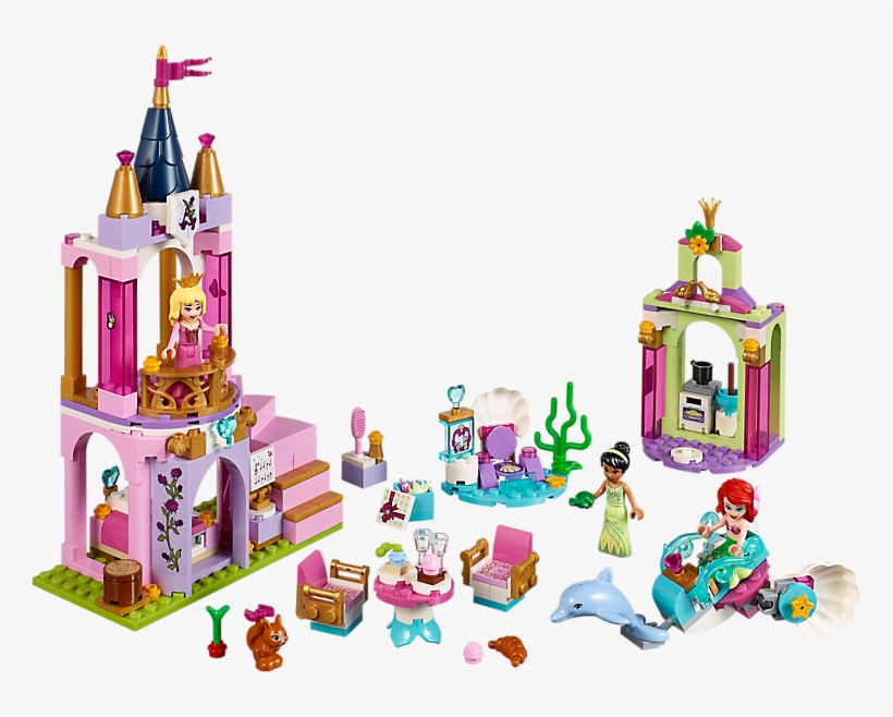 Ariel, Aurora, And Tiana's Royal Celebration - Lego Disney Princess 2019, transparent png #8206785