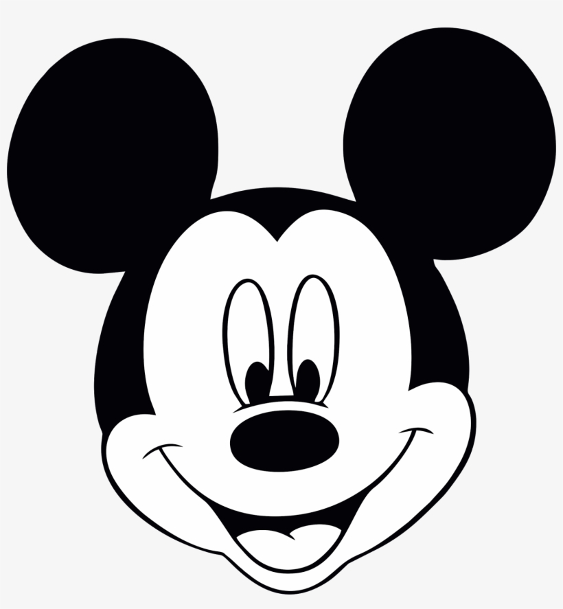 Imagens Vetorizadas E Bitmaps - Mickey Mouse Face Only - Free ...