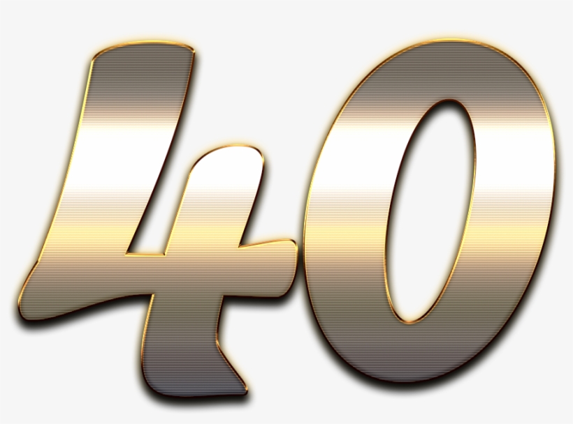 40 Number Logo Png - Transparent Number 40 - Free Transparent PNG ...